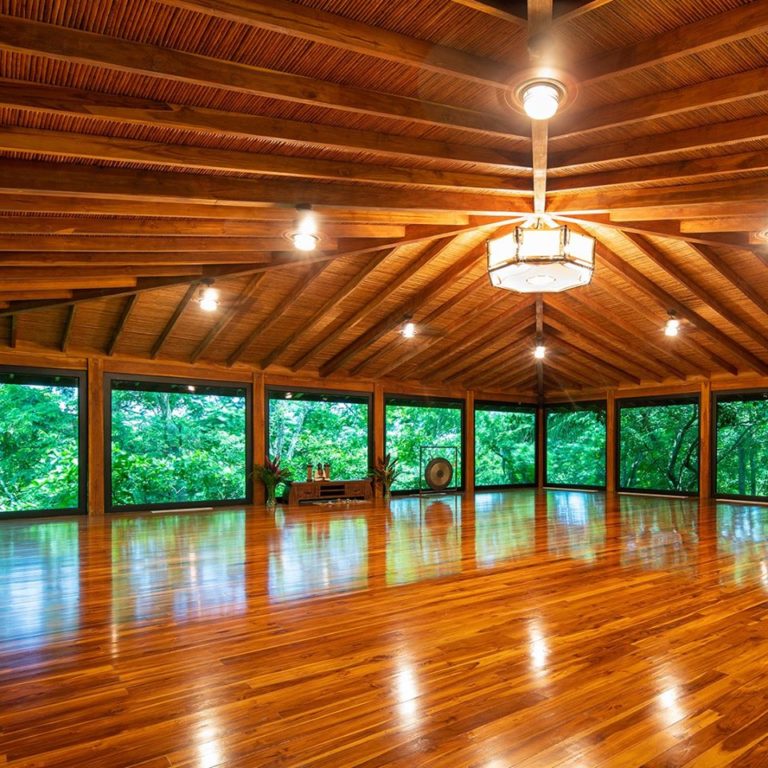 indoor yoga room