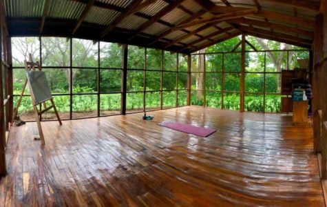 yoga room at peace retreat